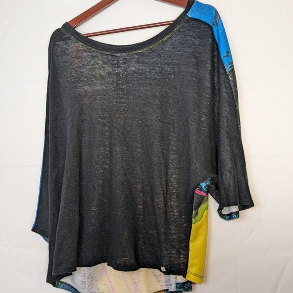 Volt Design Colore Ta Vie Sz 4 Colorful Art To Wear Shirt Top XL Abstract Artsy - Picture 7 of 15